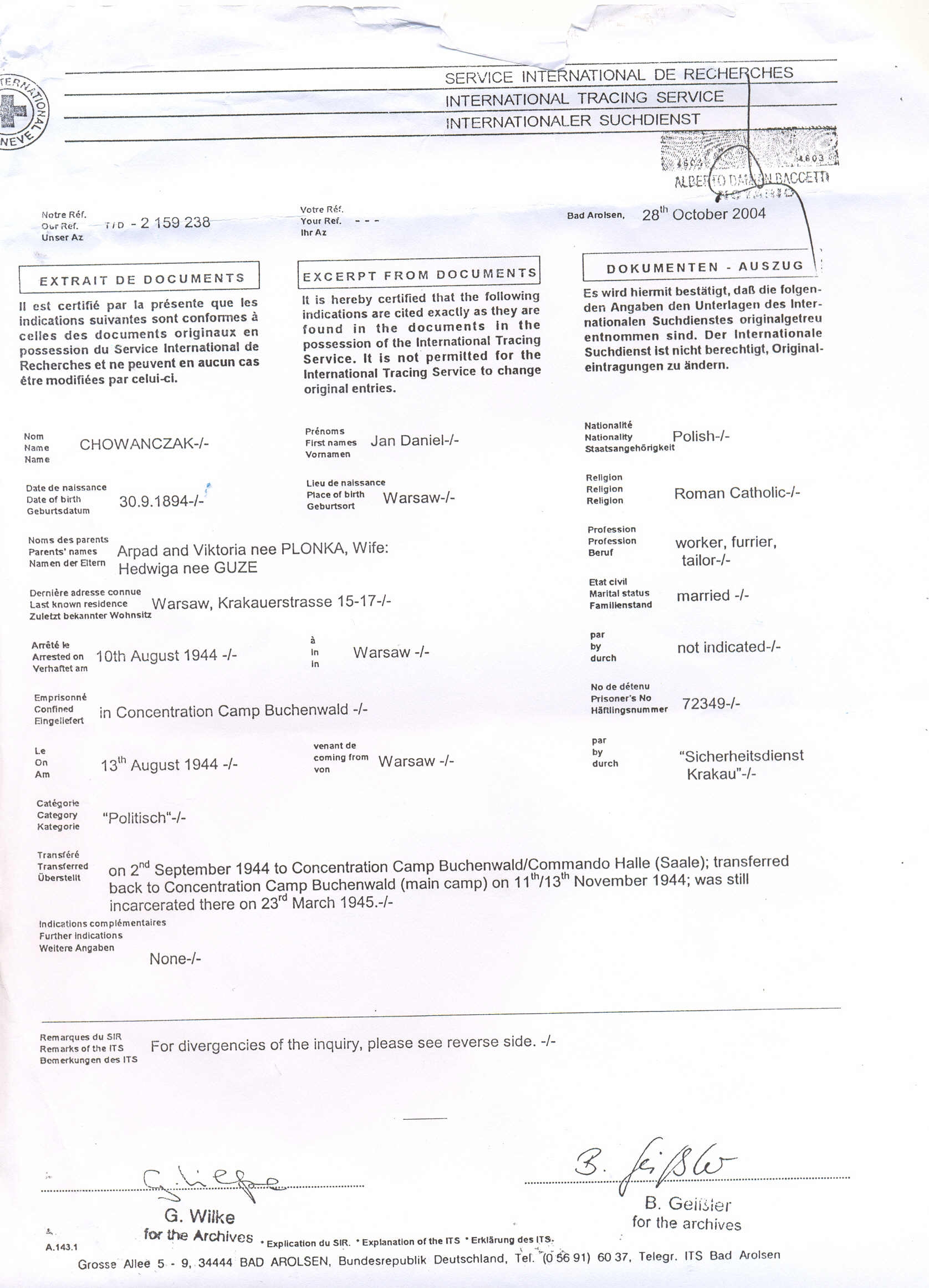 Día Internacional en Memoria de las víctimas del Holocausto